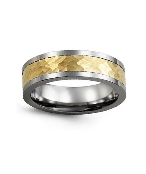 7mm Tungsten & Yellow Gold Wedding Band ouvre sa boutique