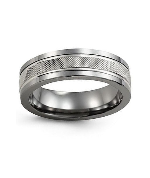 9mm Cobalt & White Gold Wedding Band sur le site 