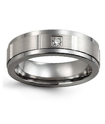 9mm Tungsten & White Gold Wedding Band en linge