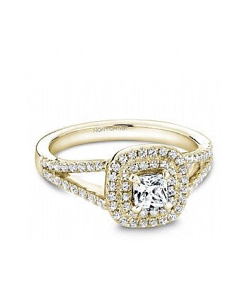 1.06CTW Noam Carver Diamond Engagement Ring: Yellow Gold À commander