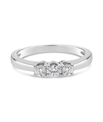 .25CT Bogart's Traditional Trinity Ring: White Gold offre 