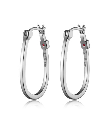 Elle Sterling Silver Trinity Hoop Earrings s'inspire de l'anatomie humaine