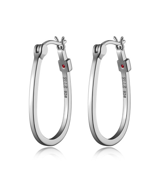 Elle Sterling Silver Trinity Hoop Earrings s'inspire de l'anatomie humaine