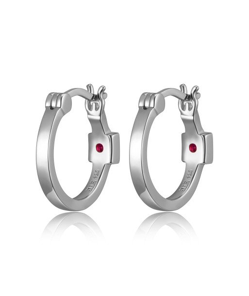 Elle Sterling Silver 15MM Round Hoop Earrings 2024