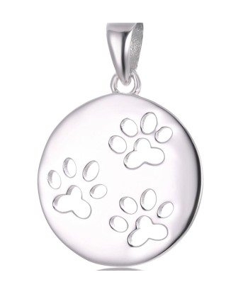 Sterling Silver Paw Print Necklace Venez acheter