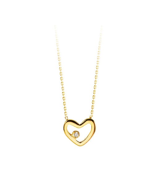 Heart Necklace with Diamond votre