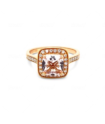 Diamond Morganite Ring hantent personnes