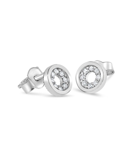 Circle Earrings: White Gold online