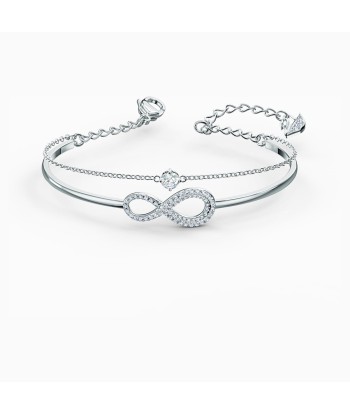 Swarovski Infinity Bangle Bracelet: White Fin de série