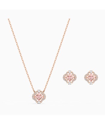 Swarovski Sparkling Dance Necklace & Earrings Jewellery Set: Pink Découvrez la collection