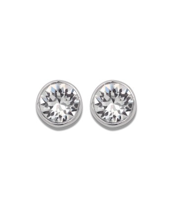 Casablanca Mini Round Crystal Earrings: Clear france