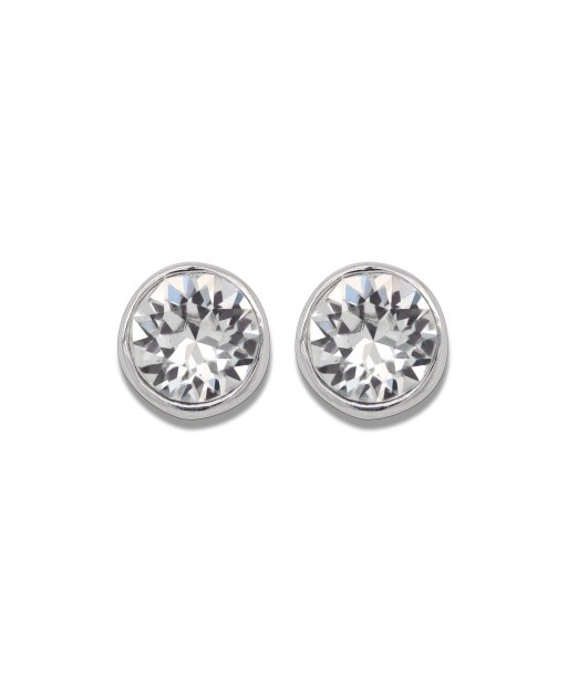 Casablanca Mini Round Crystal Earrings: Clear france