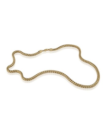 Italgem 5mm Stainless Steel Yellow Franco Chain rembourrage situé sous