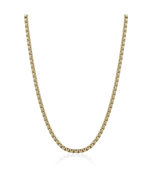 Italgem 3.5mm Stainless Steel Round Yellow Box Link Chain français