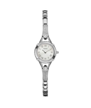 Guess Ladies Petite Crystal Watch: Silver Livraison rapide