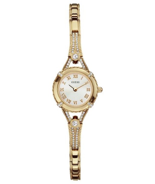 Guess Ladies Petite Crystal Watch: Gold pas cheres