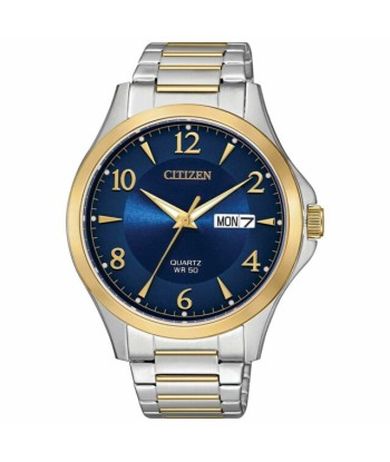 Citizen Quartz Two-Tone Watch: Silver/Blue du meilleur 