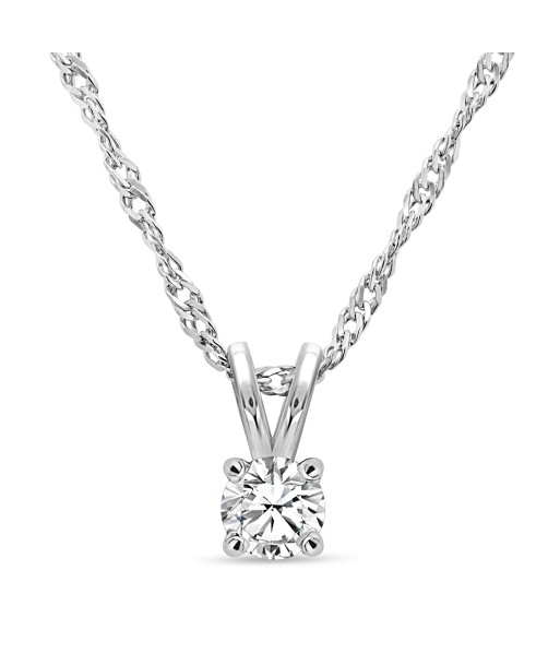 .15CT Bogart's Diamond Solitaire White Gold Necklace Découvrez la collection