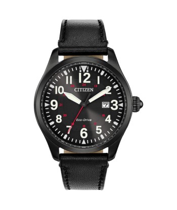 Citizen Chandler Watch: Black Leather en stock