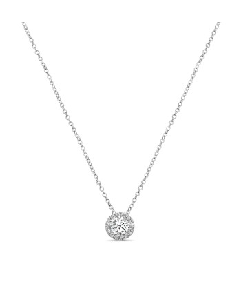 0.50CT Diamond Halo Pendant du meilleur 