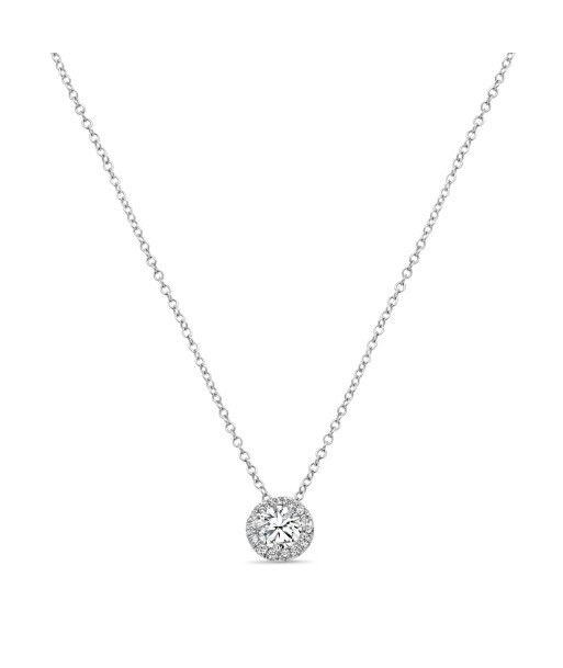 0.50CT Diamond Halo Pendant du meilleur 