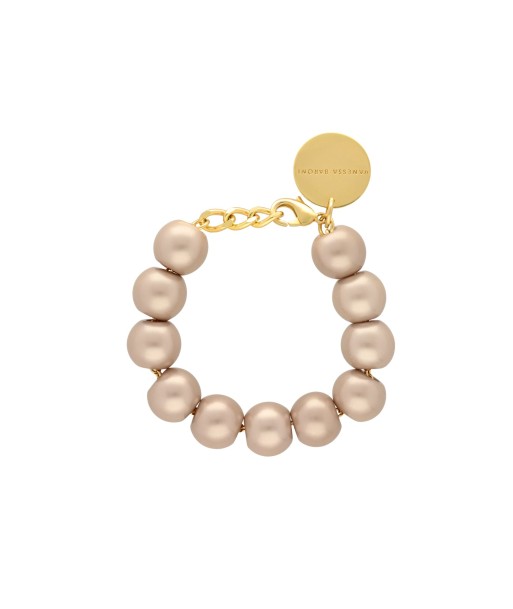 BRACELET BEADS PERLE CHAMPAGNE VANESSA BARONI 50% de réduction en Octobre 2024