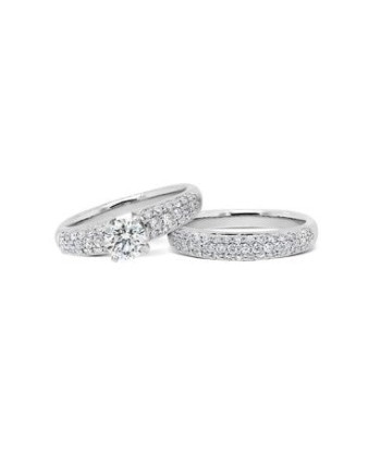 1.56CT Round Brilliant Pave Bridal Set online