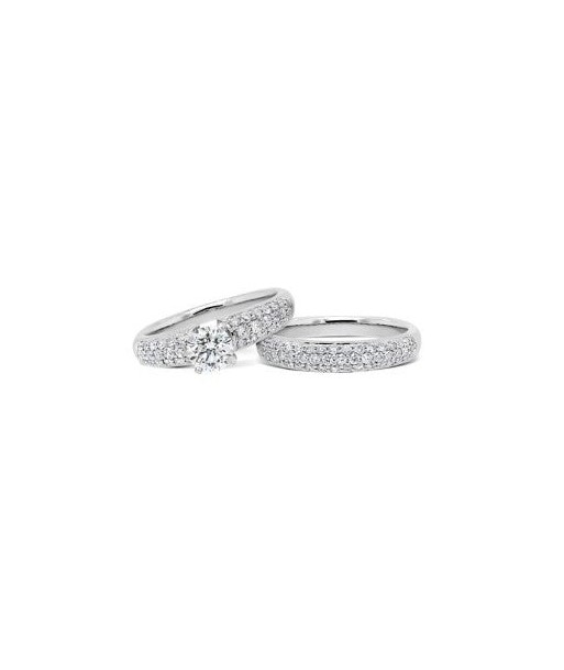 1.56CT Round Brilliant Pave Bridal Set online