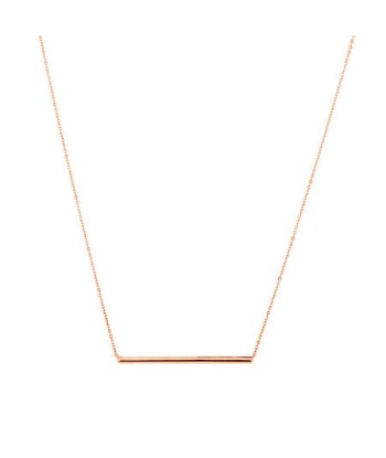 Rose Gold Bar Necklace Comment ça marche