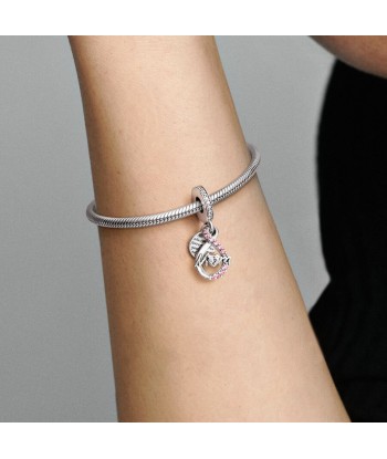 Charm Pandora Pendant Double Mom et Infini Pavé livraison et retour toujours gratuits