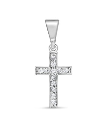 CZ Cross Pendant: White Gold une grave pollution 