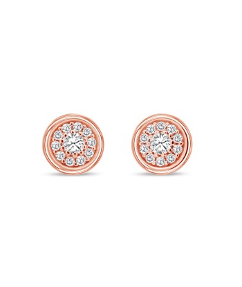 Circle CZ Earrings: Rose Gold une grave pollution 