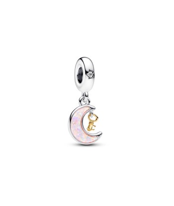 Charm Pandora Pendant Clé et Lune Bimatière 50-70% off 