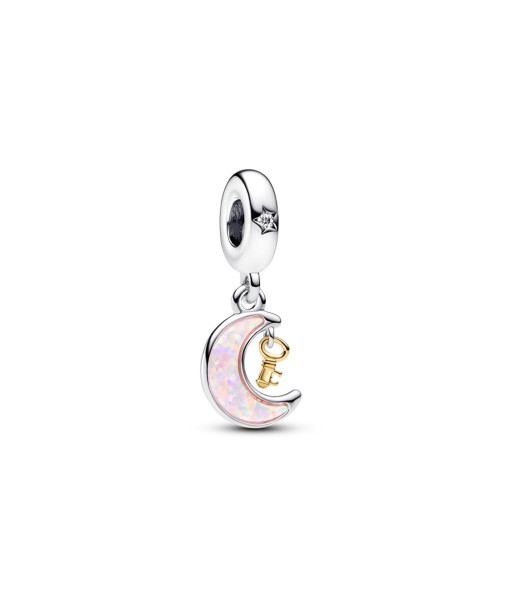 Charm Pandora Pendant Clé et Lune Bimatière 50-70% off 