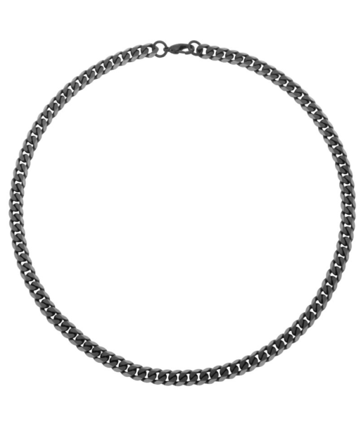 22" Steelx Stainless Steel Men's Black Curb Chain ouvre sa boutique