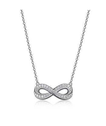 Elle Scintillation Infinity Sterling Silver Necklace plus qu'un jeu 