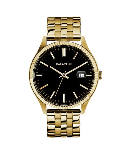 Caravelle Men's Watch: Gold Tone français