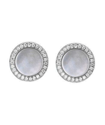 Mother of Pearl Studs: Silver l'achat 