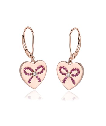 Love Ties Earrings: Rose la livraison gratuite