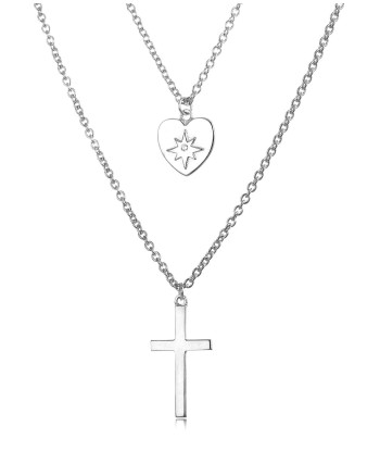 Faith & Love Sterling Silver Necklace Toutes les collections ici