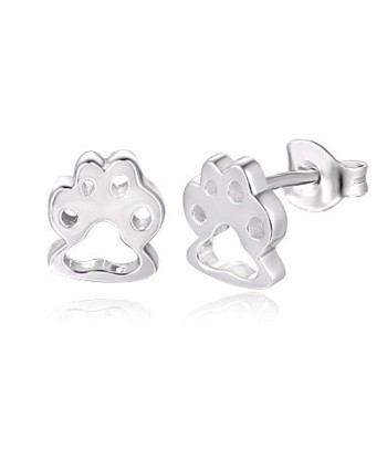 Sterling Silver Paw Print Earrings acheter en ligne