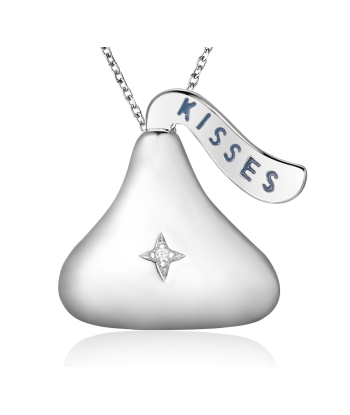 Casablanca Sterling Silver Chocolate Kisses Necklace Vous souhaitez 