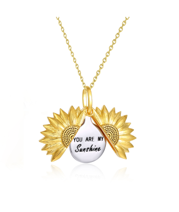 You Are My Sunshine Two-Tone Sterling Silver Necklace la chaussure