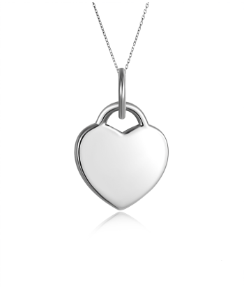 Casablanca Best Friends Heart Pendant Sterling Silver Necklace Set À commander