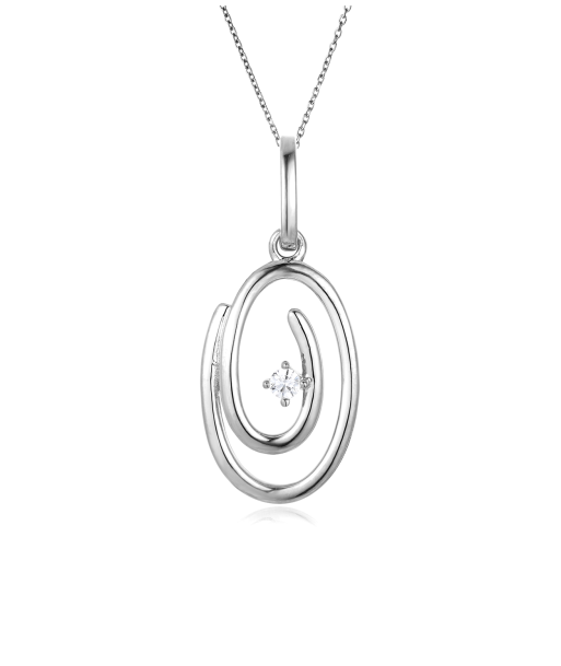 Swirl Necklace: Sterling Silver 2023