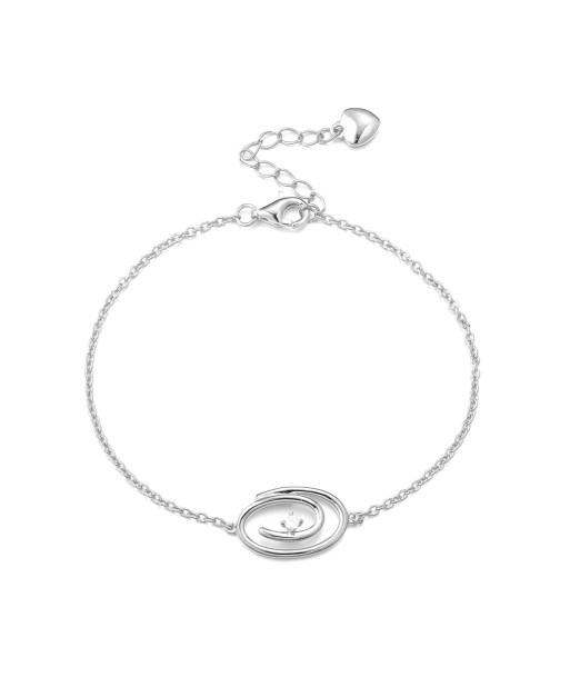 Casablanca Sterling Silver CZ Swirl Bracelet de votre