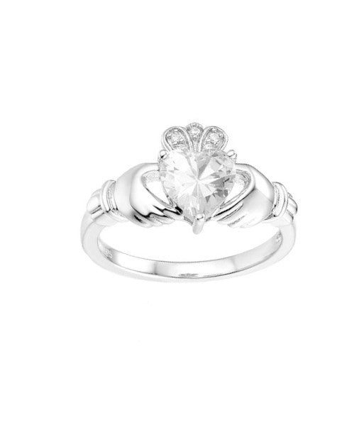 CZ Claddagh Ring Les magasins à Paris