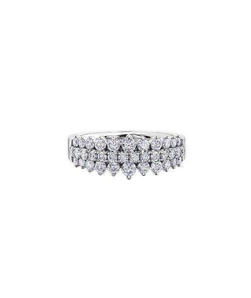 1.00CT Diamond Stairway to Heaven 10KT White Gold Ring solde