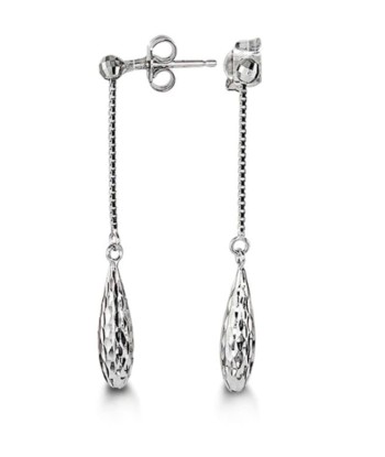 Teardrop Dangle Earrings: White Gold 50% de réduction en Octobre 2024