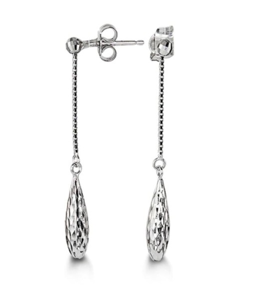 Teardrop Dangle Earrings: White Gold 50% de réduction en Octobre 2024